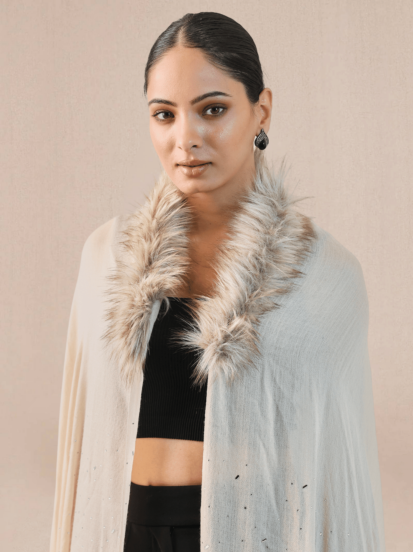 Fur Cashmere Capes