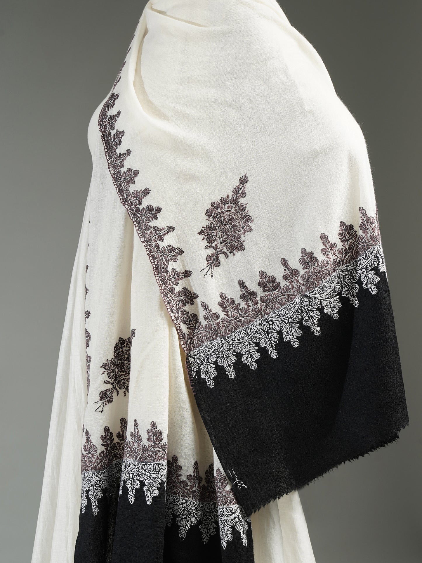 Embroidered Cashmere Shawl