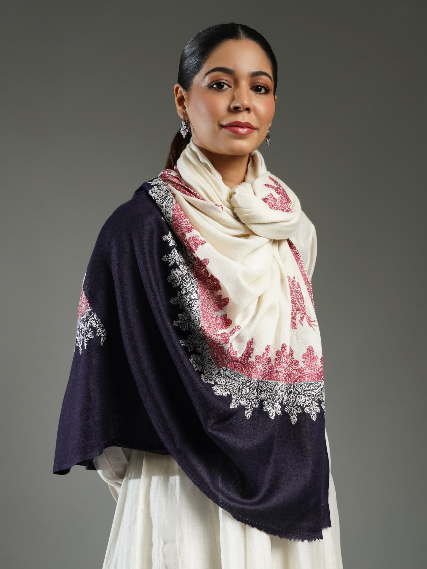 Rivayat Embroidered Cashmere Shawl