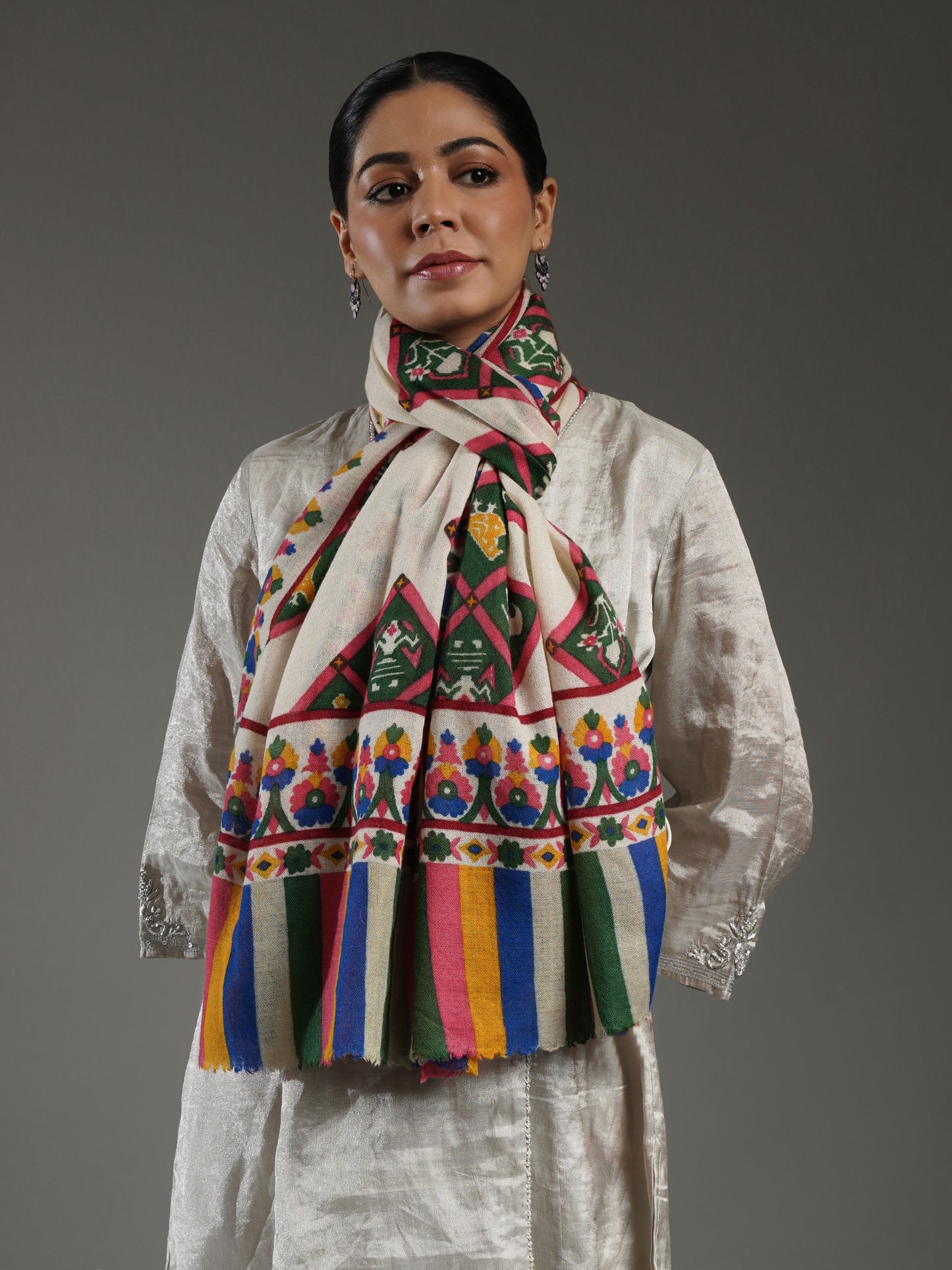 Rangbaahar Patola Pashmina Stole