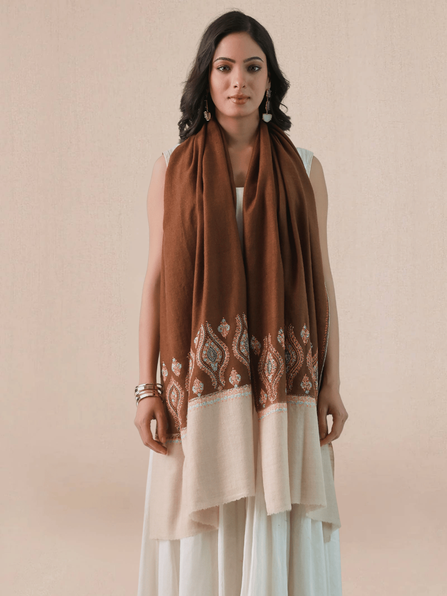 Palla Needlework Pashmina Stole