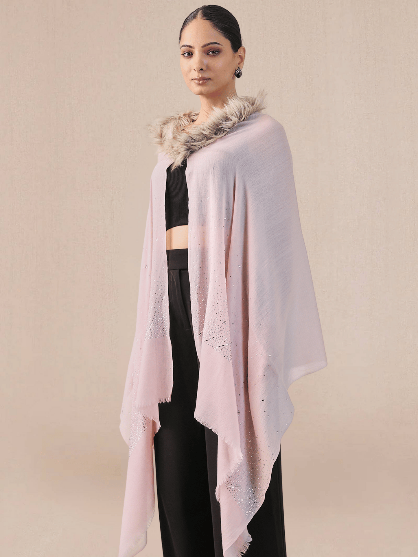 Fur Cashmere Capes