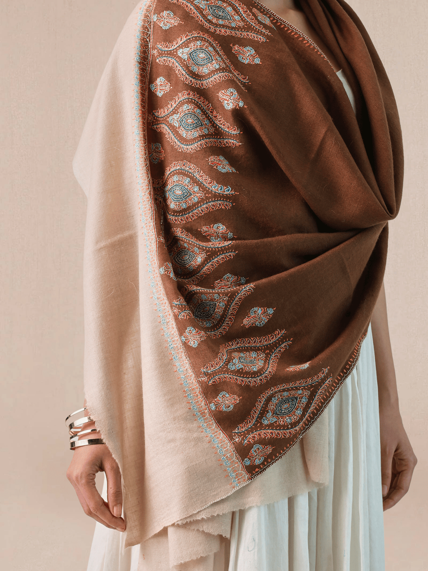 Palla Needlework Pashmina Stole