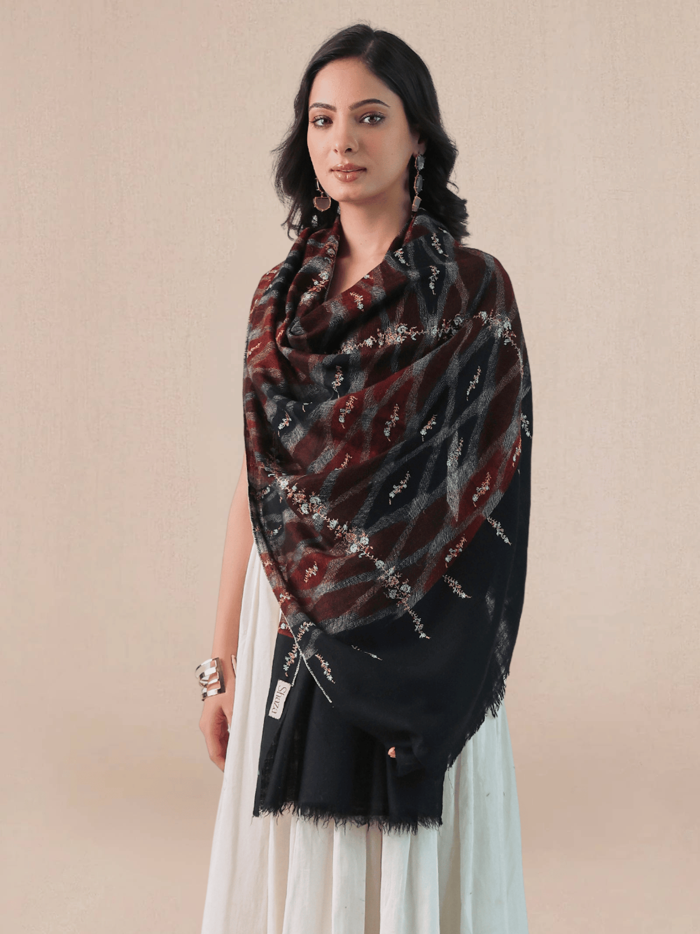 Palla Needlework Pashmina Stole