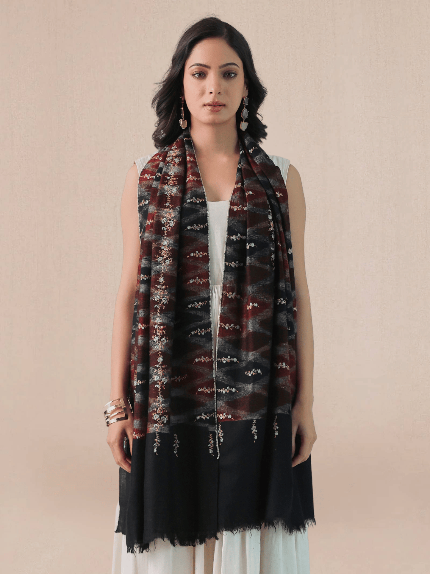 Palla Needlework Pashmina Stole