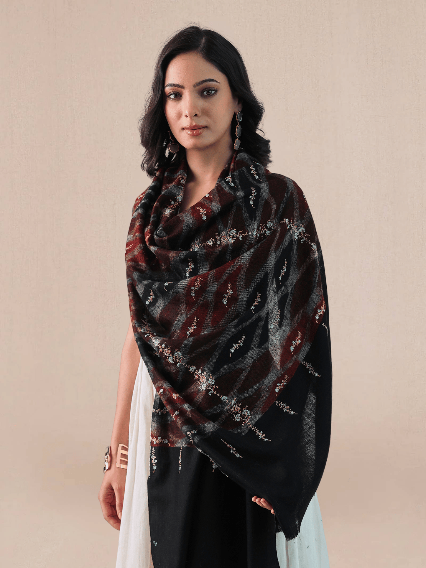 Palla Needlework Pashmina Stole