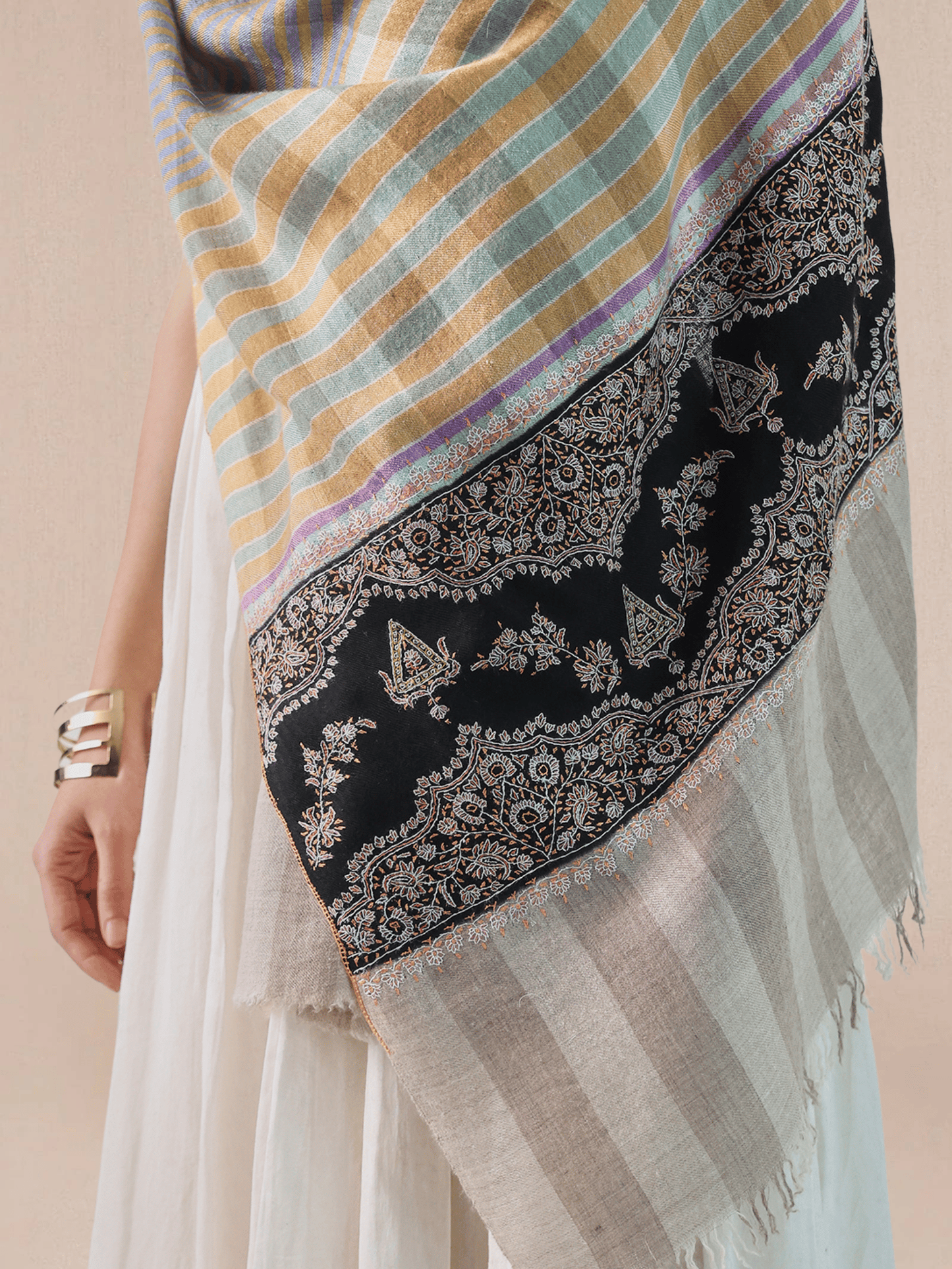 Palla Needlework Pashmina Stole