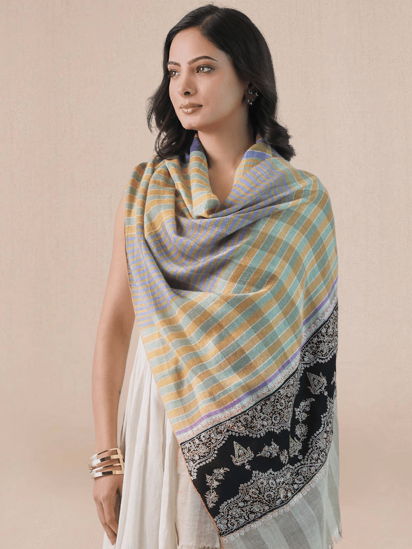 Palla Needlework Pashmina Stole