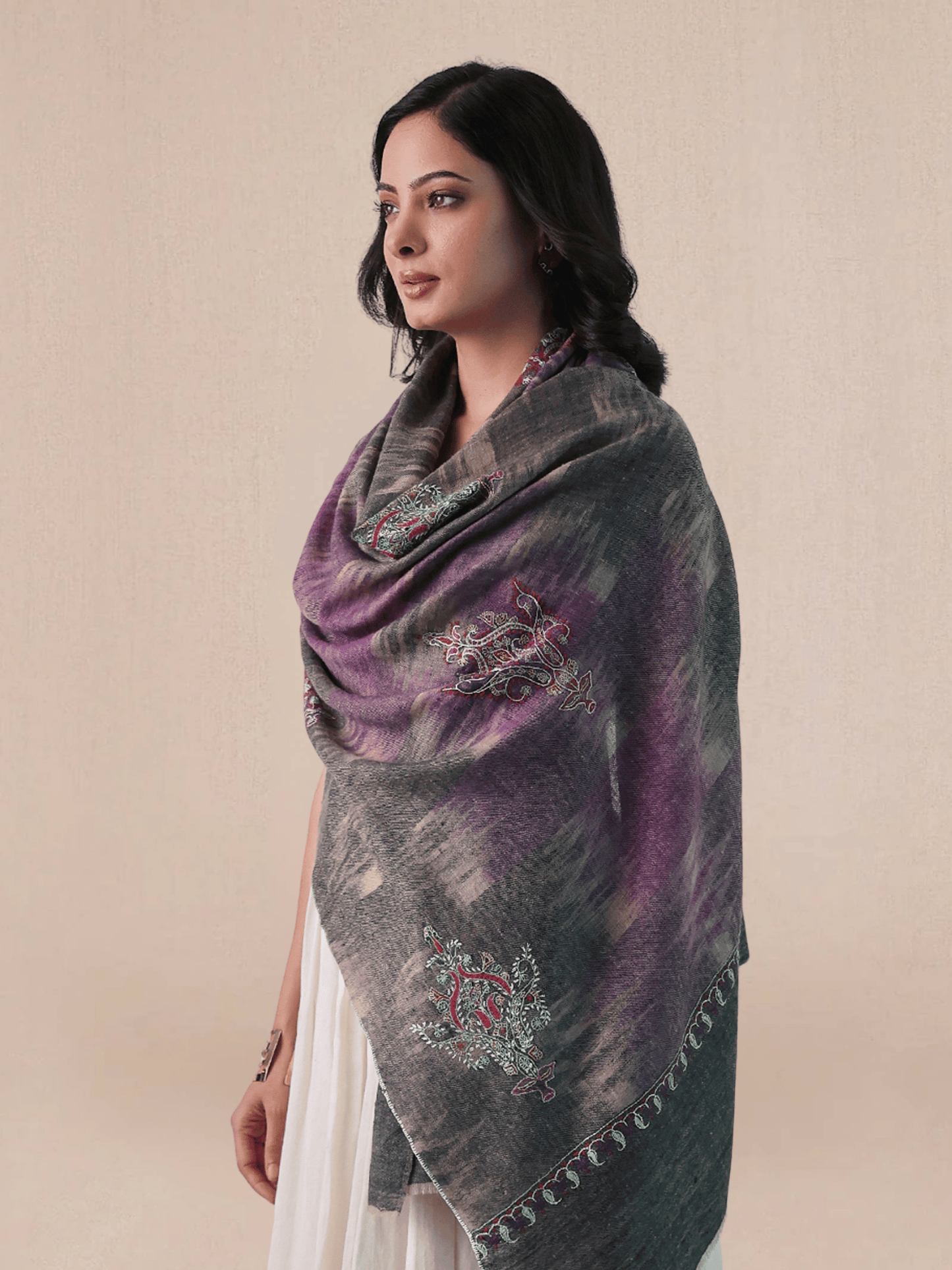 Palla Needlework Pashmina Stole