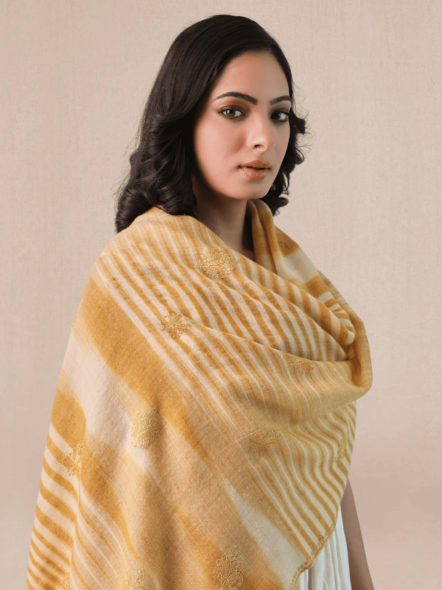 Palla Needlework Pashmina Stole