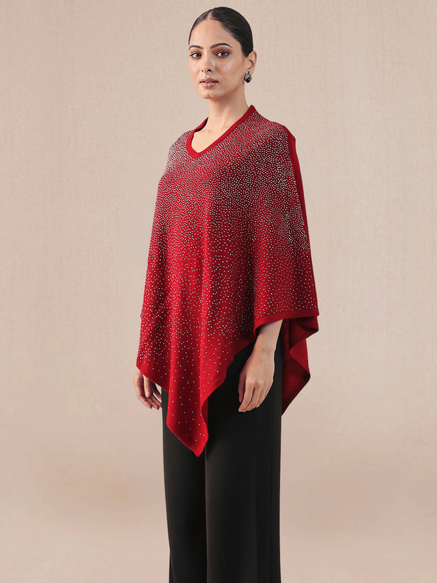 Cape Poncho Heavy Beaded