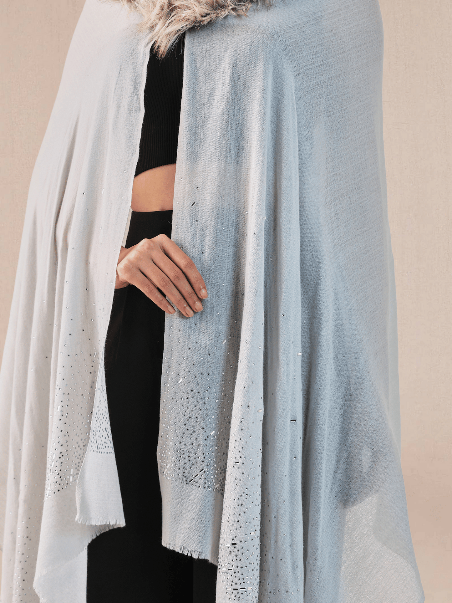 Fur Cashmere Capes