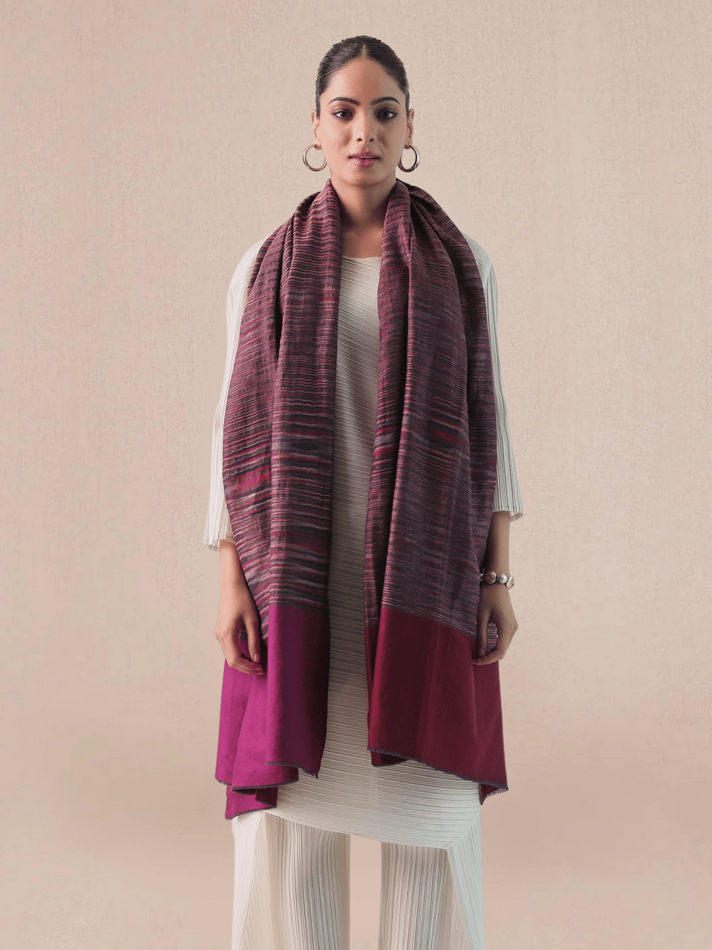 Ekkat Pashmina Zari Shawl