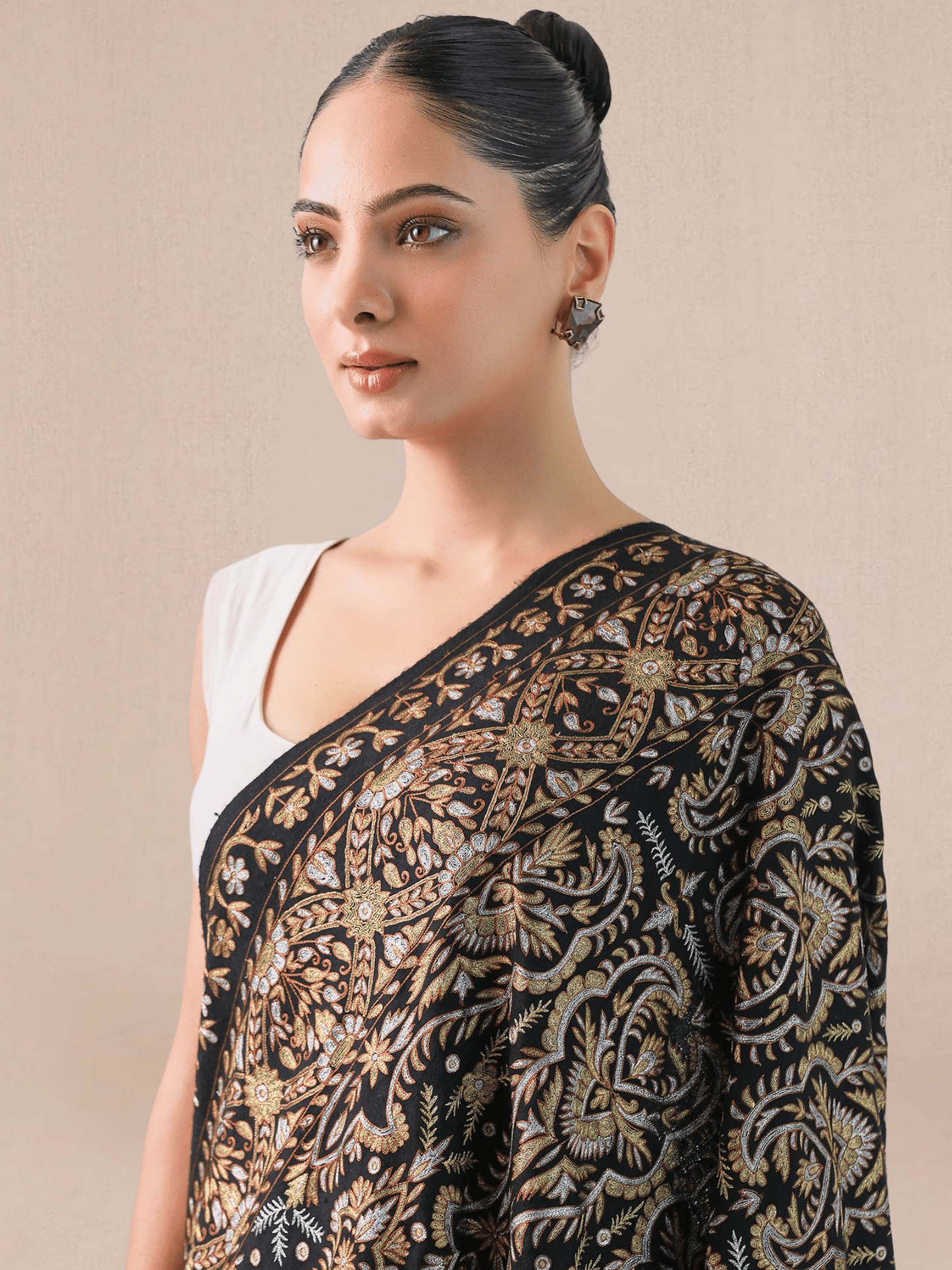 Kalam-e-zari Pashmina Shawl