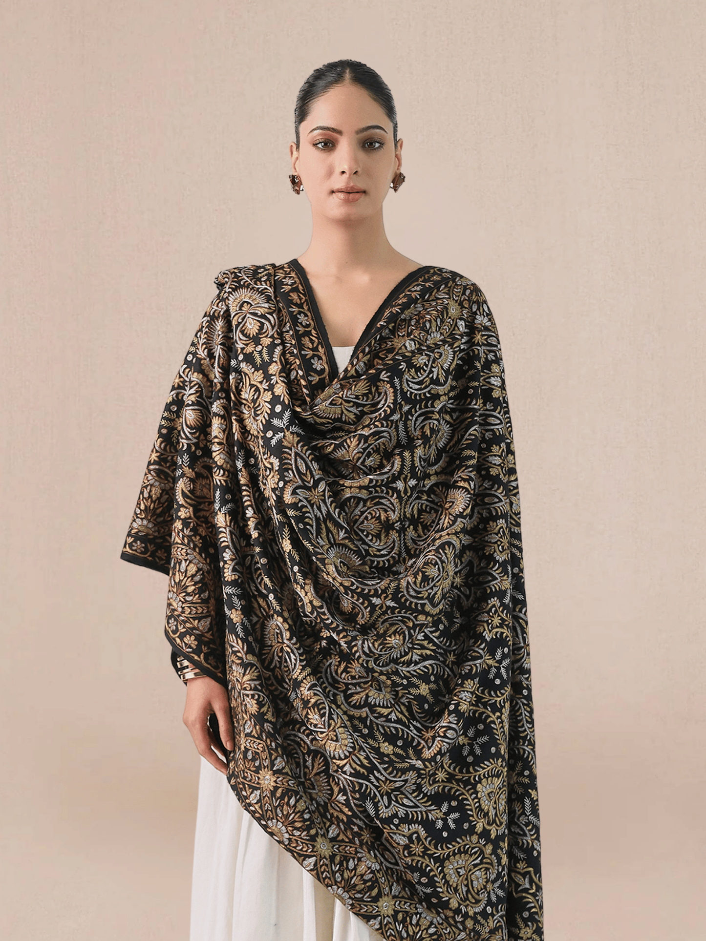 Kalam-e-zari Pashmina Shawl