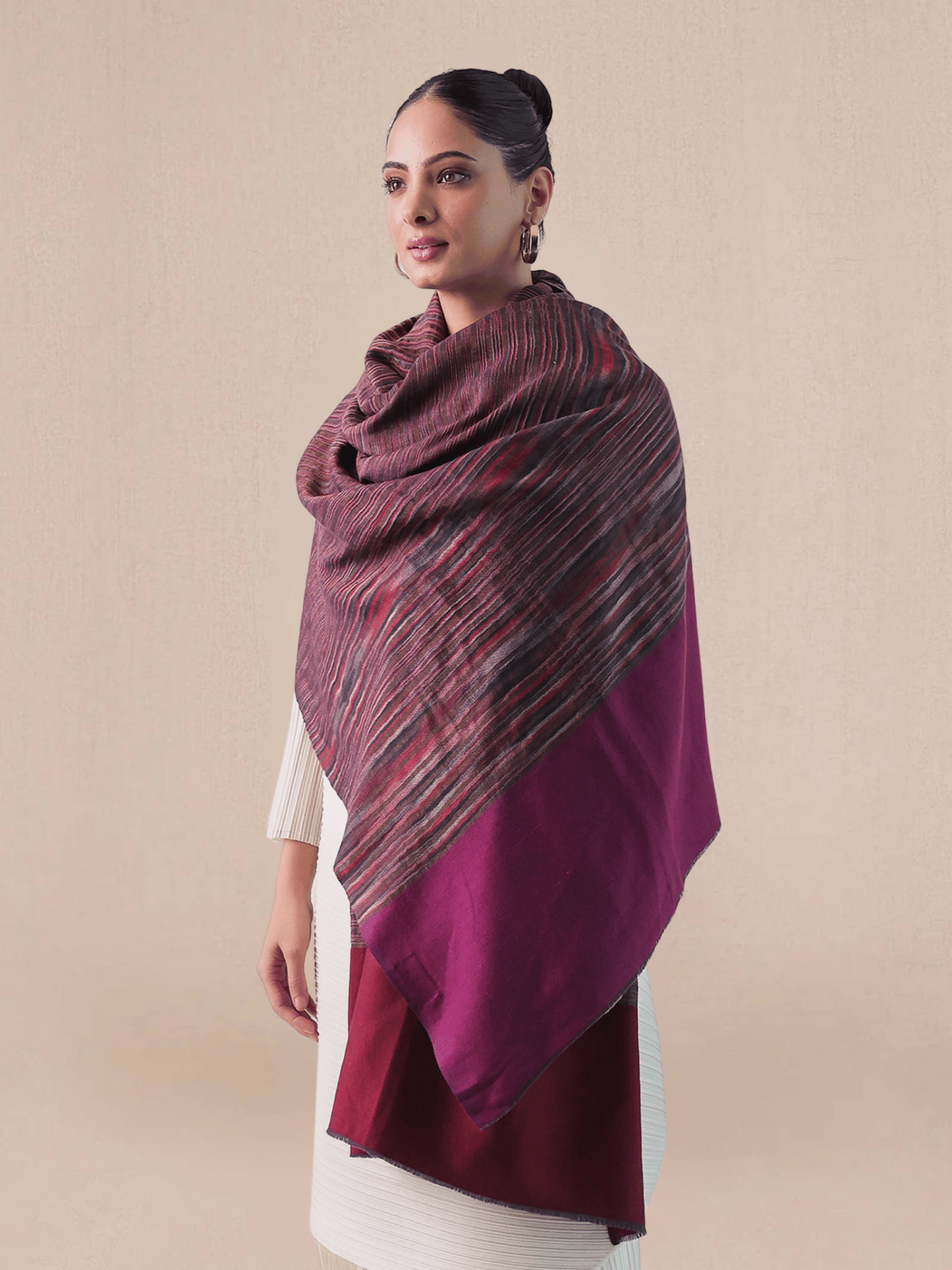 Ekkat Pashmina Zari Shawl