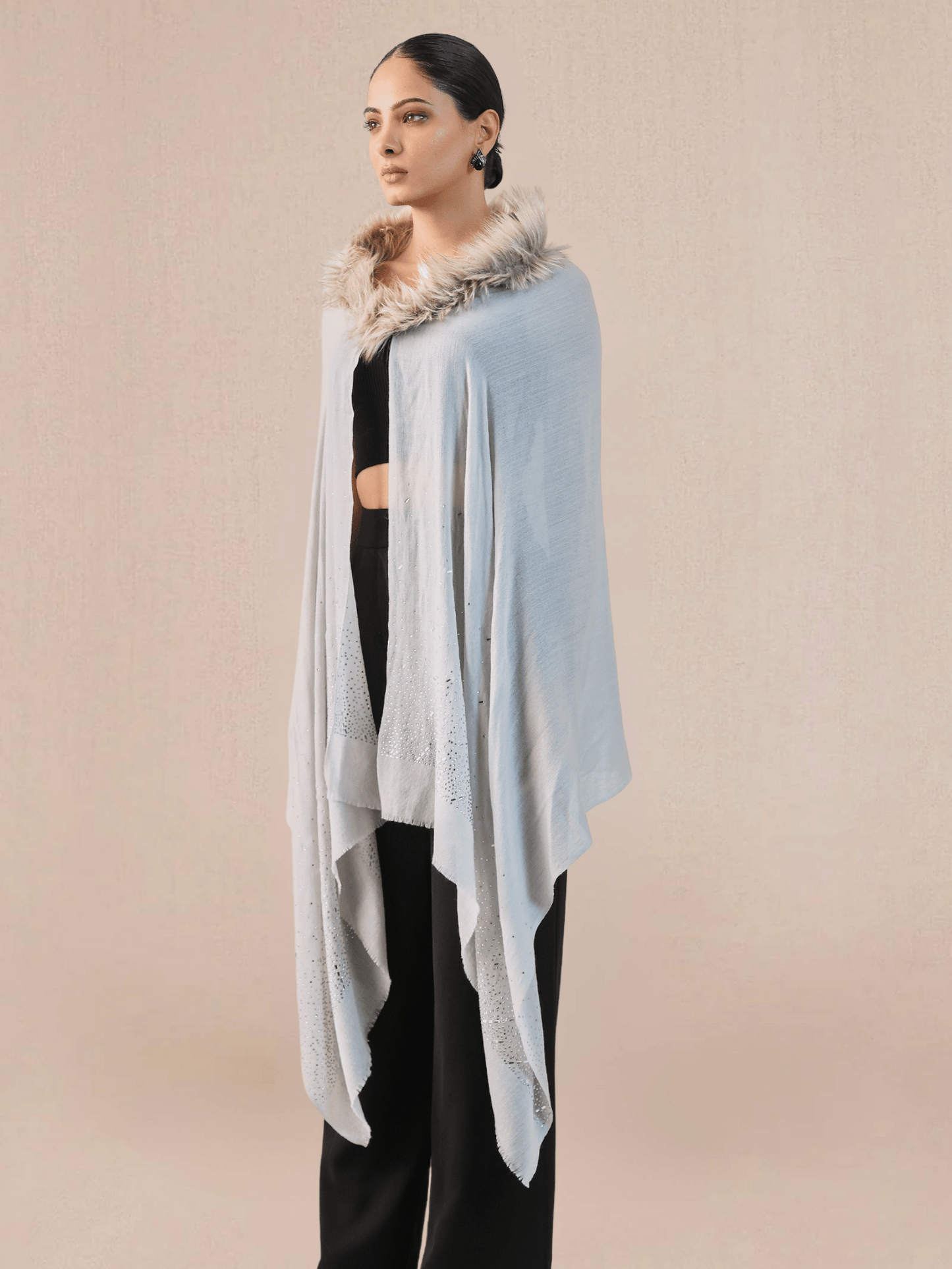 Fur Cashmere Capes