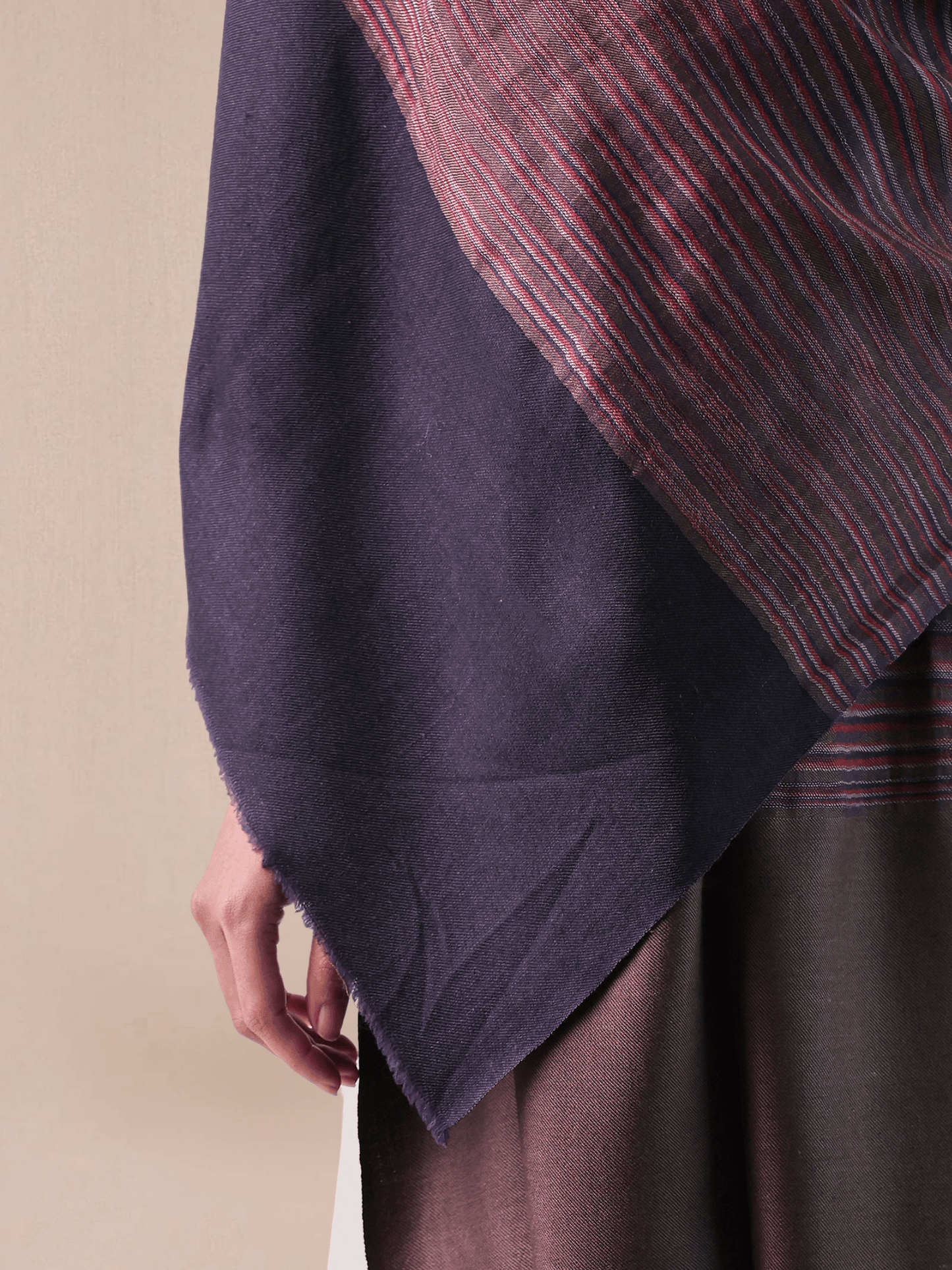 Zari Stripe Pashmina Shawl