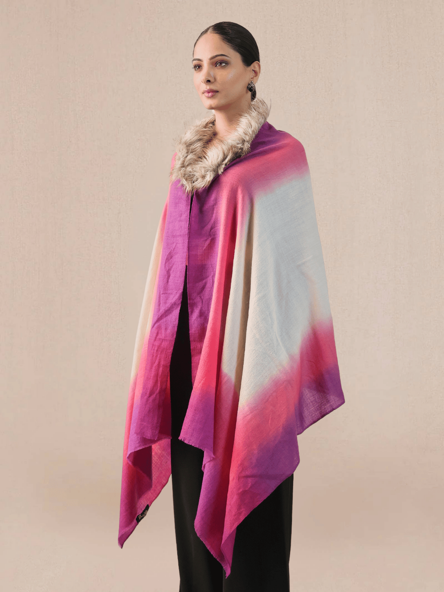 Fur pashmina capes