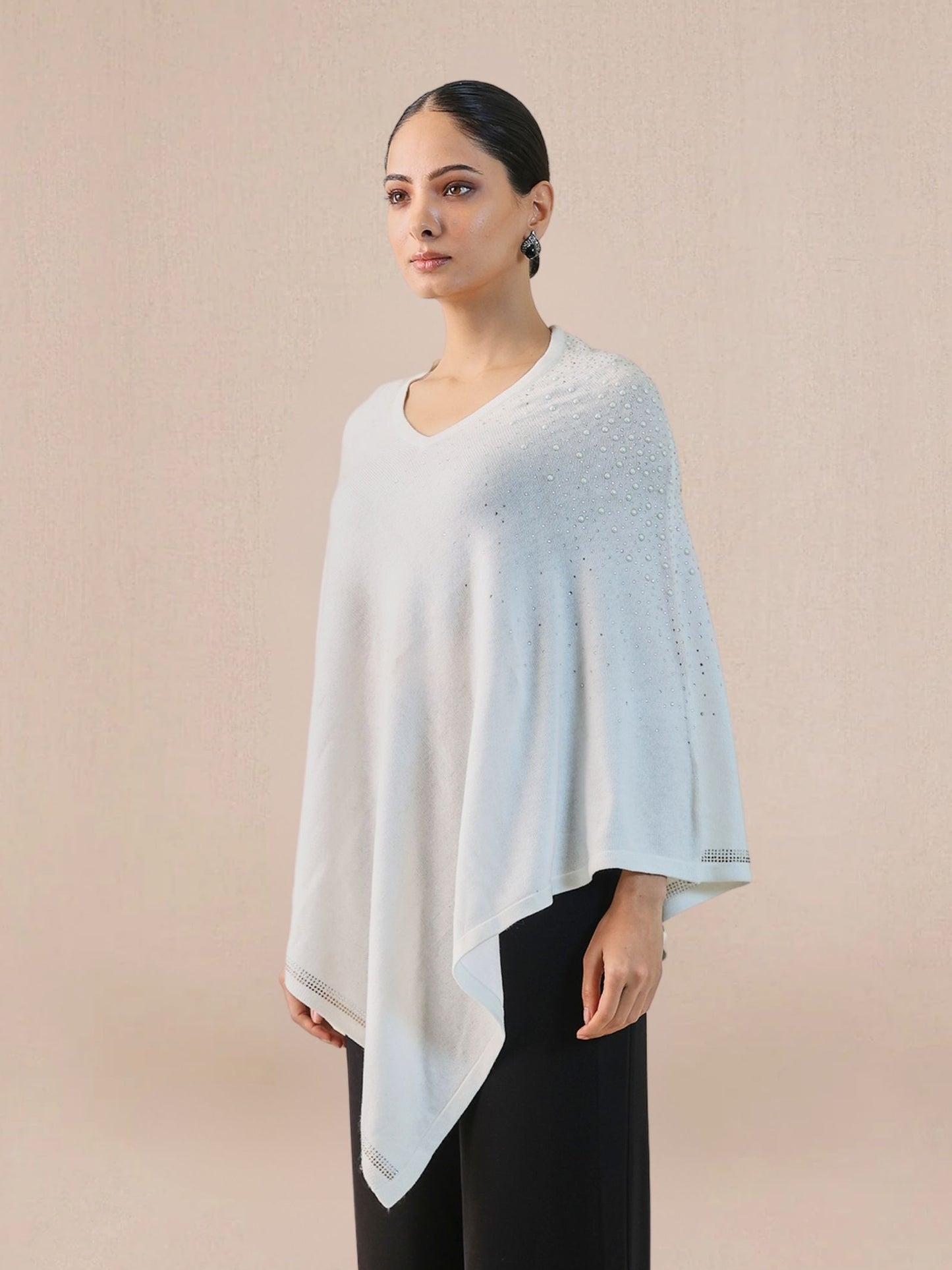 Cape poncho Pearl Scatter