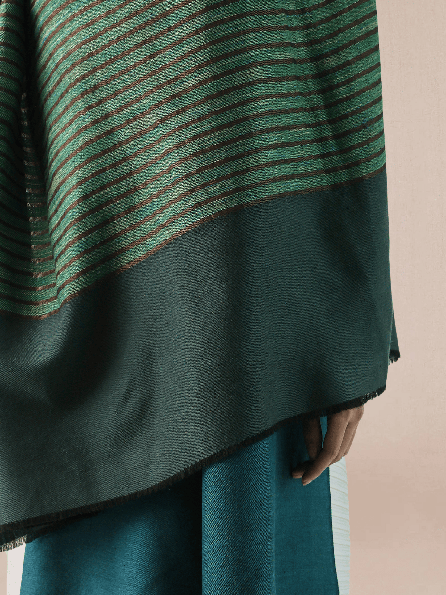 Zari Stripe Pashmina Shawl