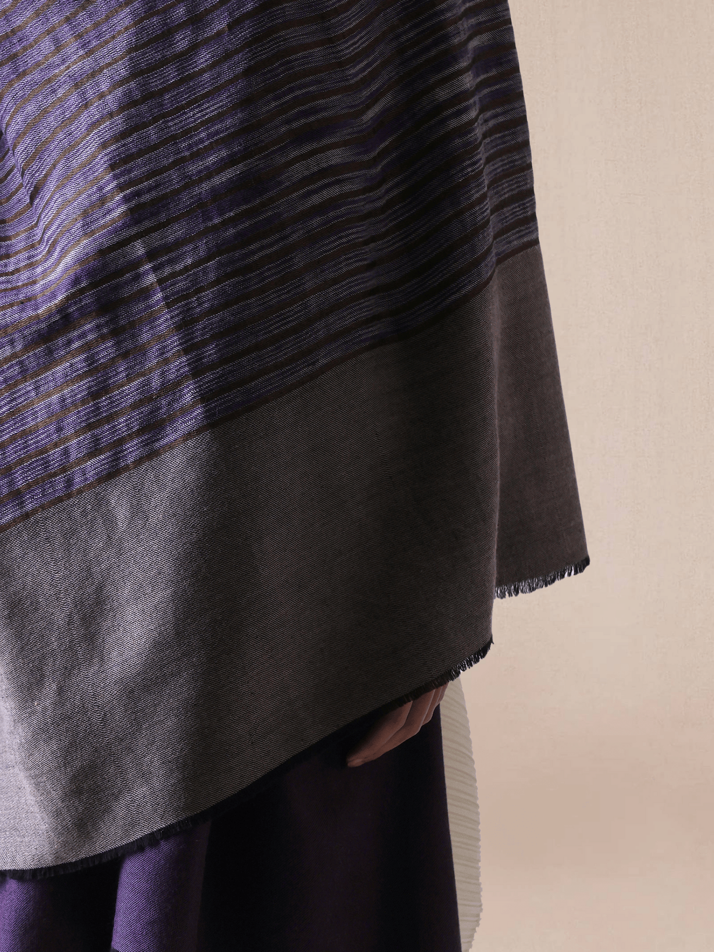 Zari Stripe Pashmina Shawl