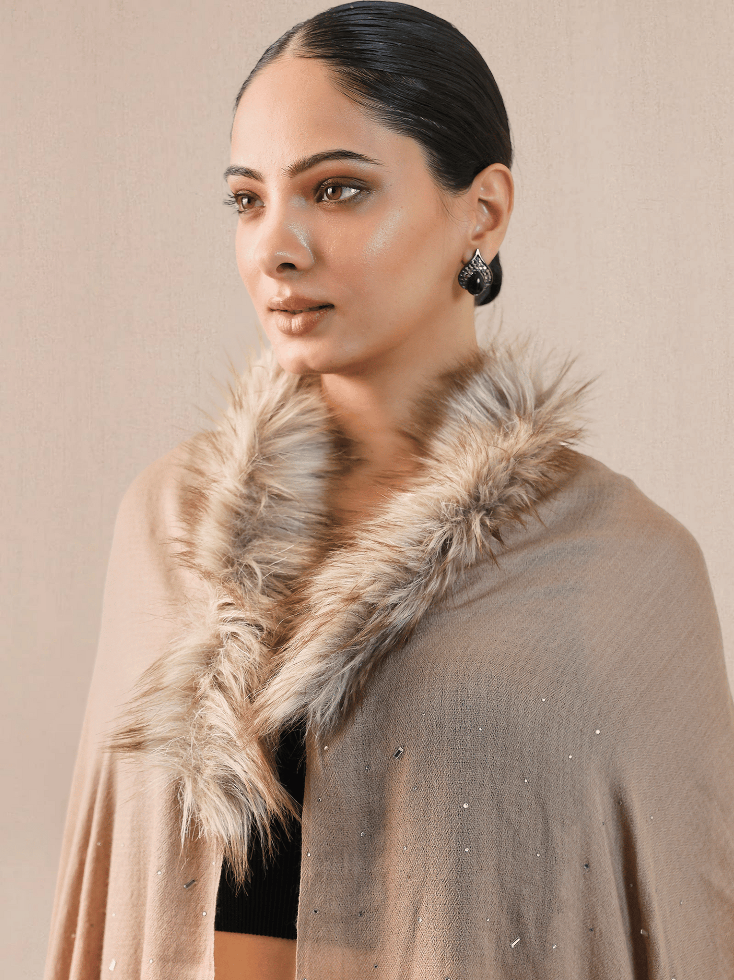 Fur Cashmere Capes
