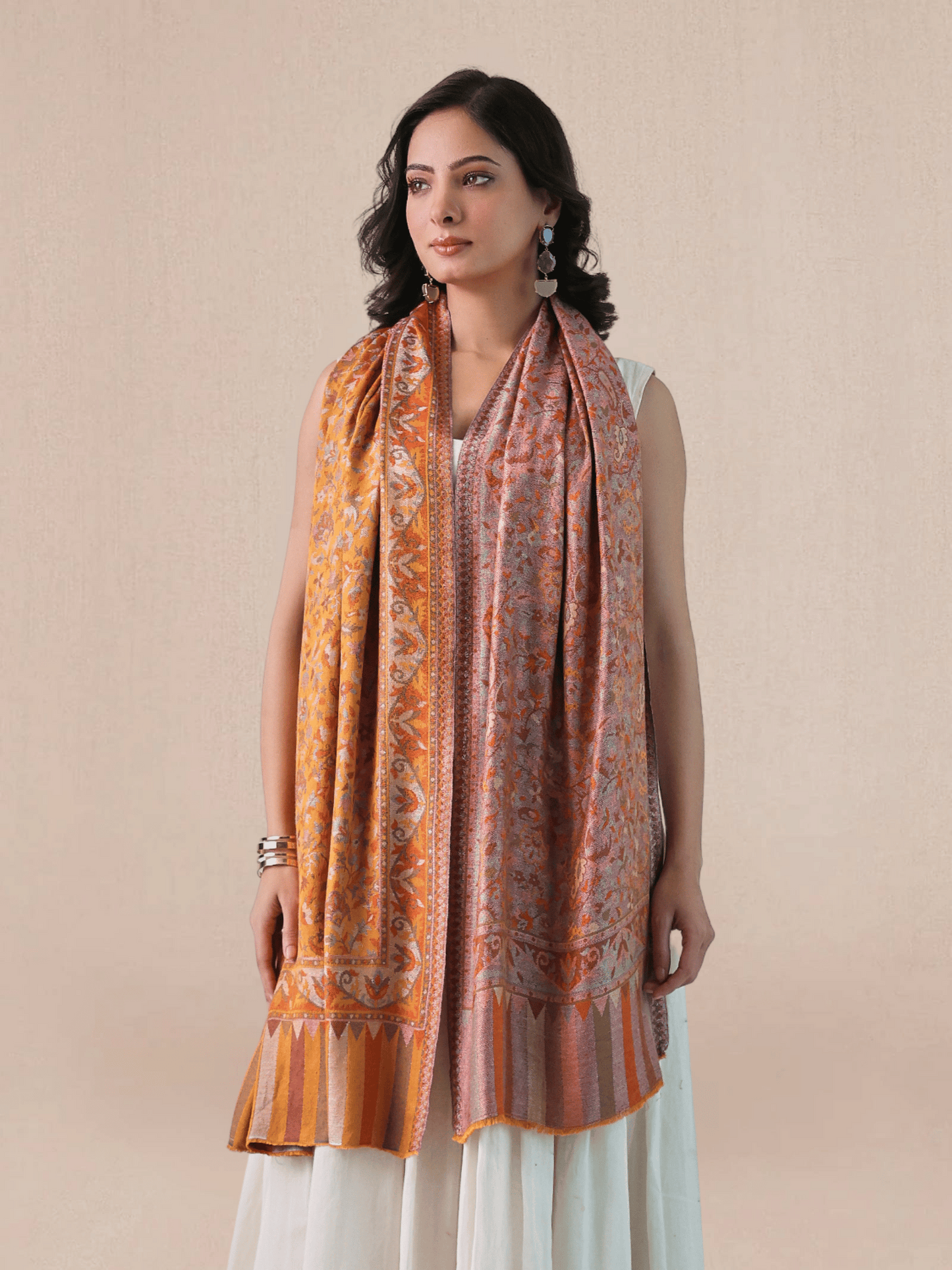 MS Kani Wool Reversible Shawl