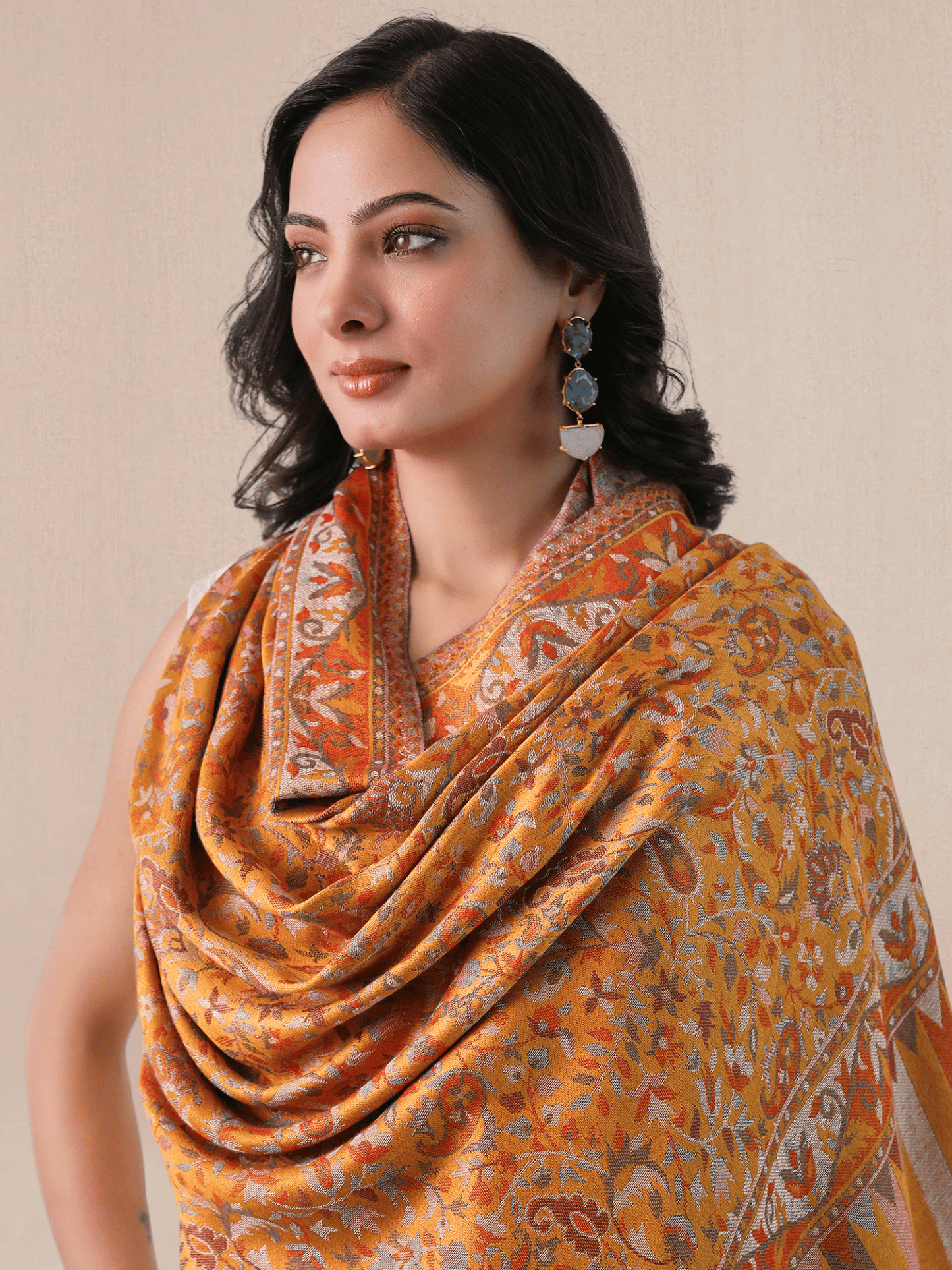 MS Kani Wool Reversible Shawl
