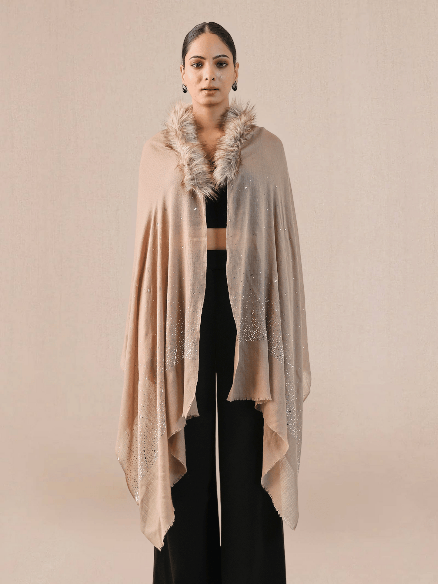 Fur Cashmere Capes