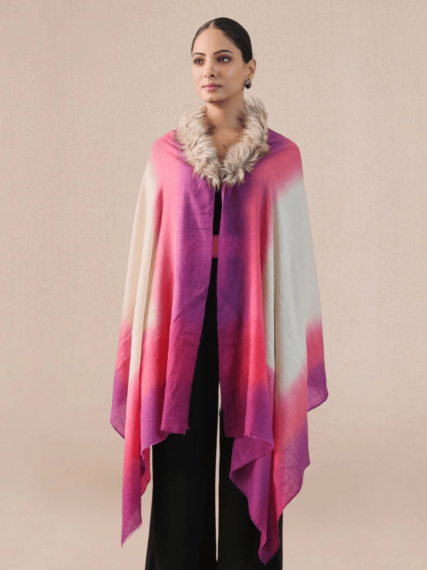 Fur pashmina capes