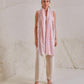 Model is wearing the Celestial Chantilly Pashmina Stole from shaza in baby pink.