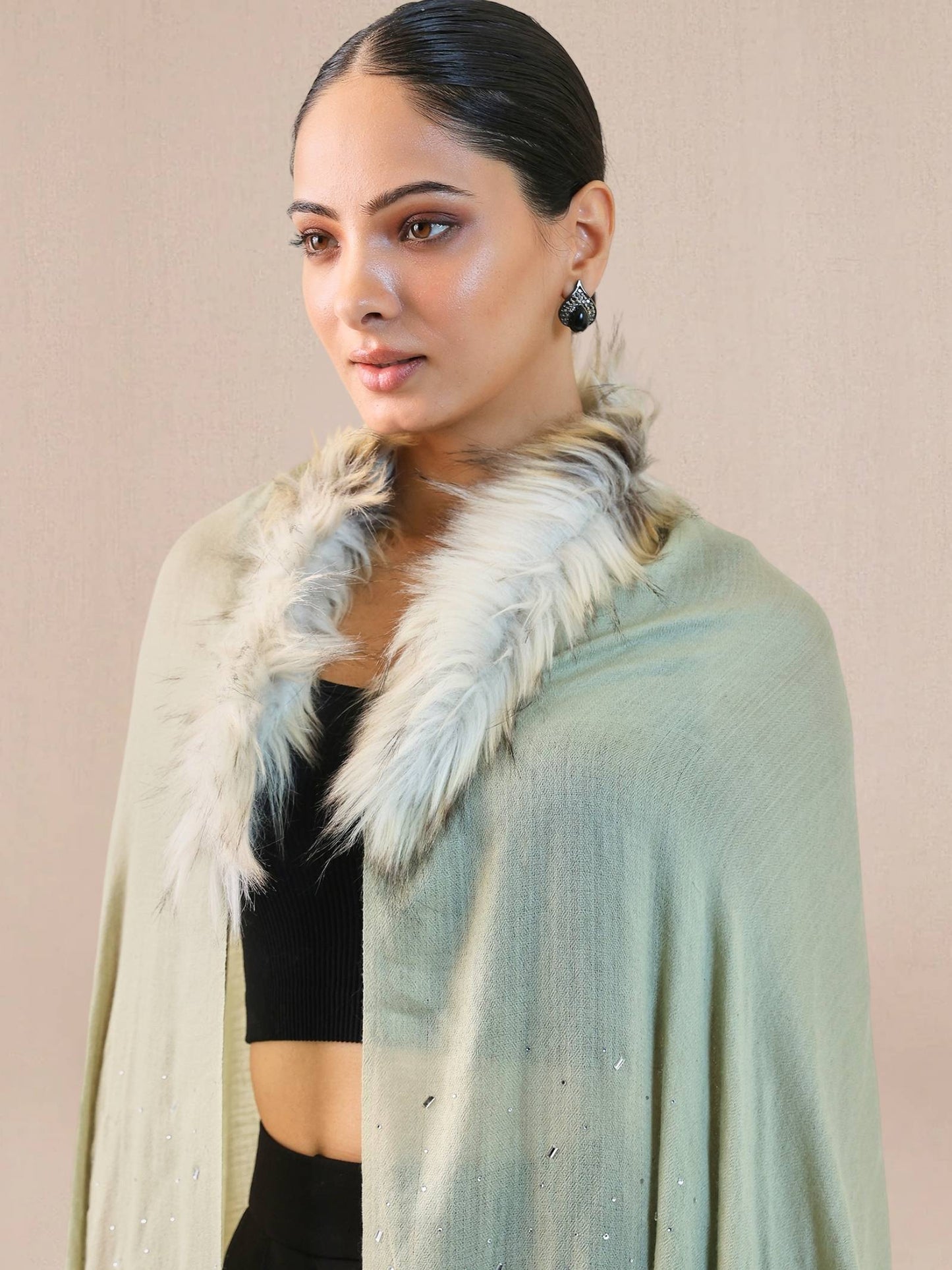 Fur Cashmere Capes