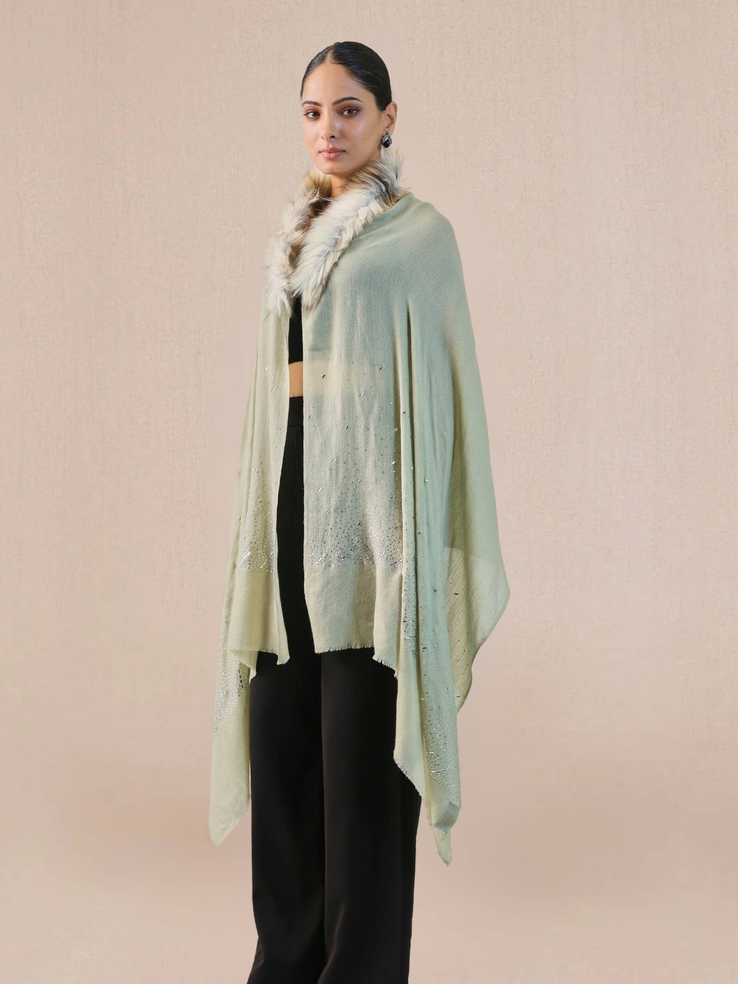 Fur Cashmere Capes