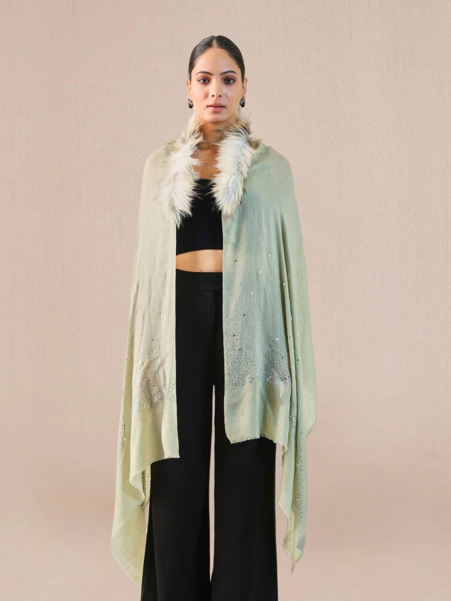 Fur Cashmere Capes