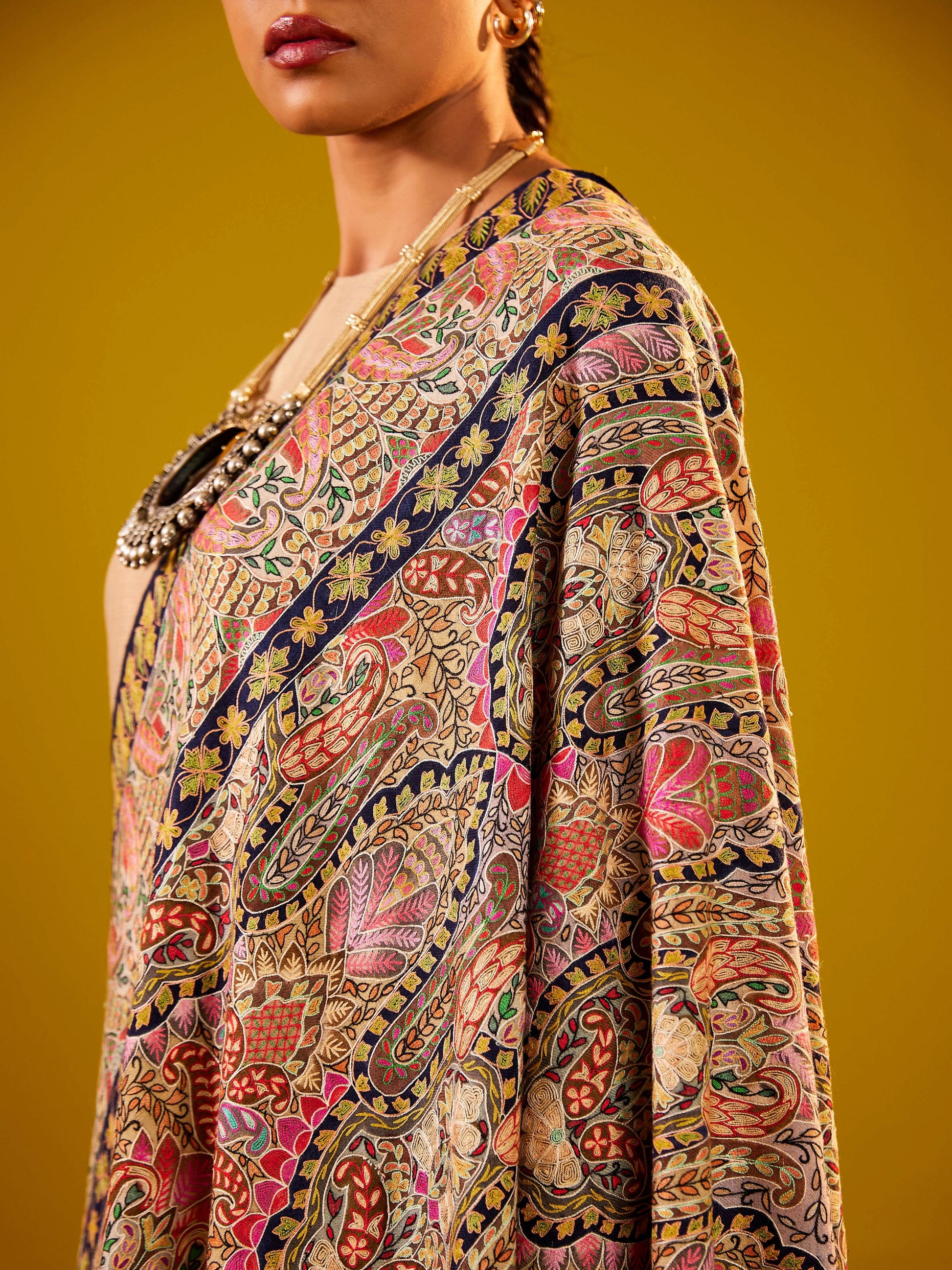 Kalamkari Pashmina Shawl