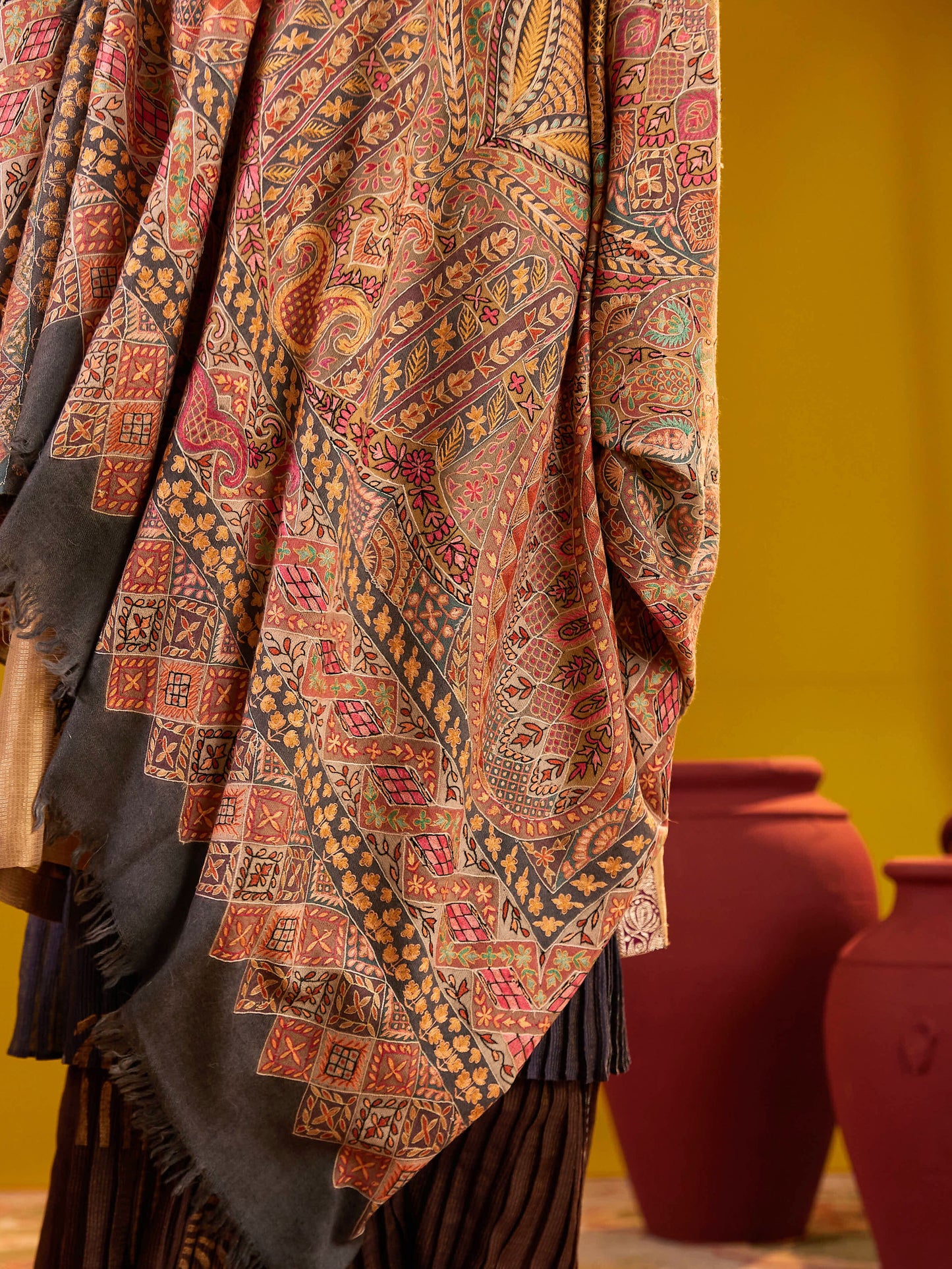 Gulzar Kalamkari Pashmina Shawl