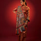 Model is wearing the Jashn pashmina shawl by Shaza.