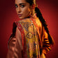 Model is wearing the Jashn pashmina shawl by Shaza.