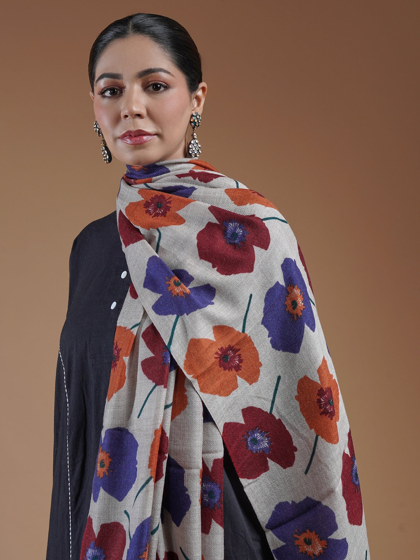 Naienive Printed Woolen Stole