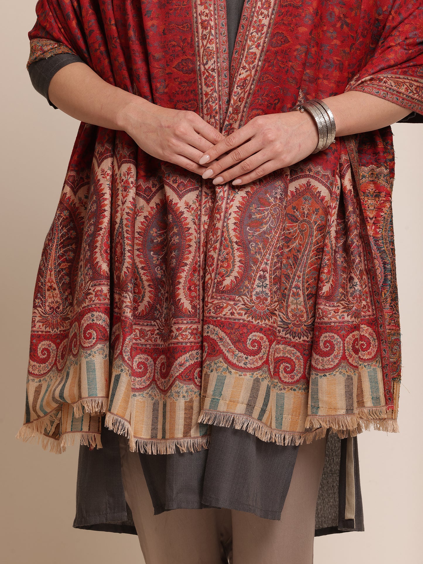 Red Kani Shawl