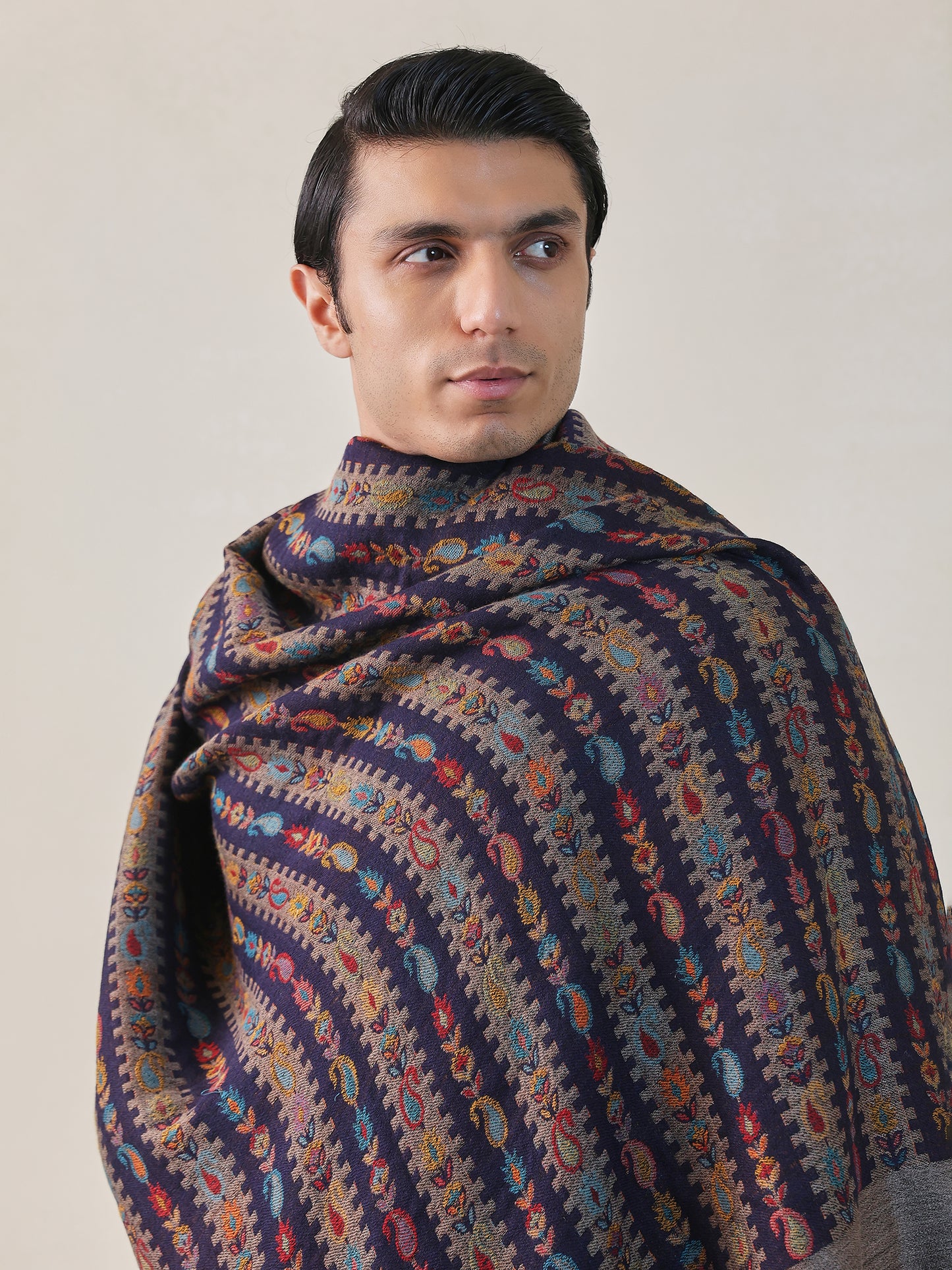 Reversible Men Kani Shawl