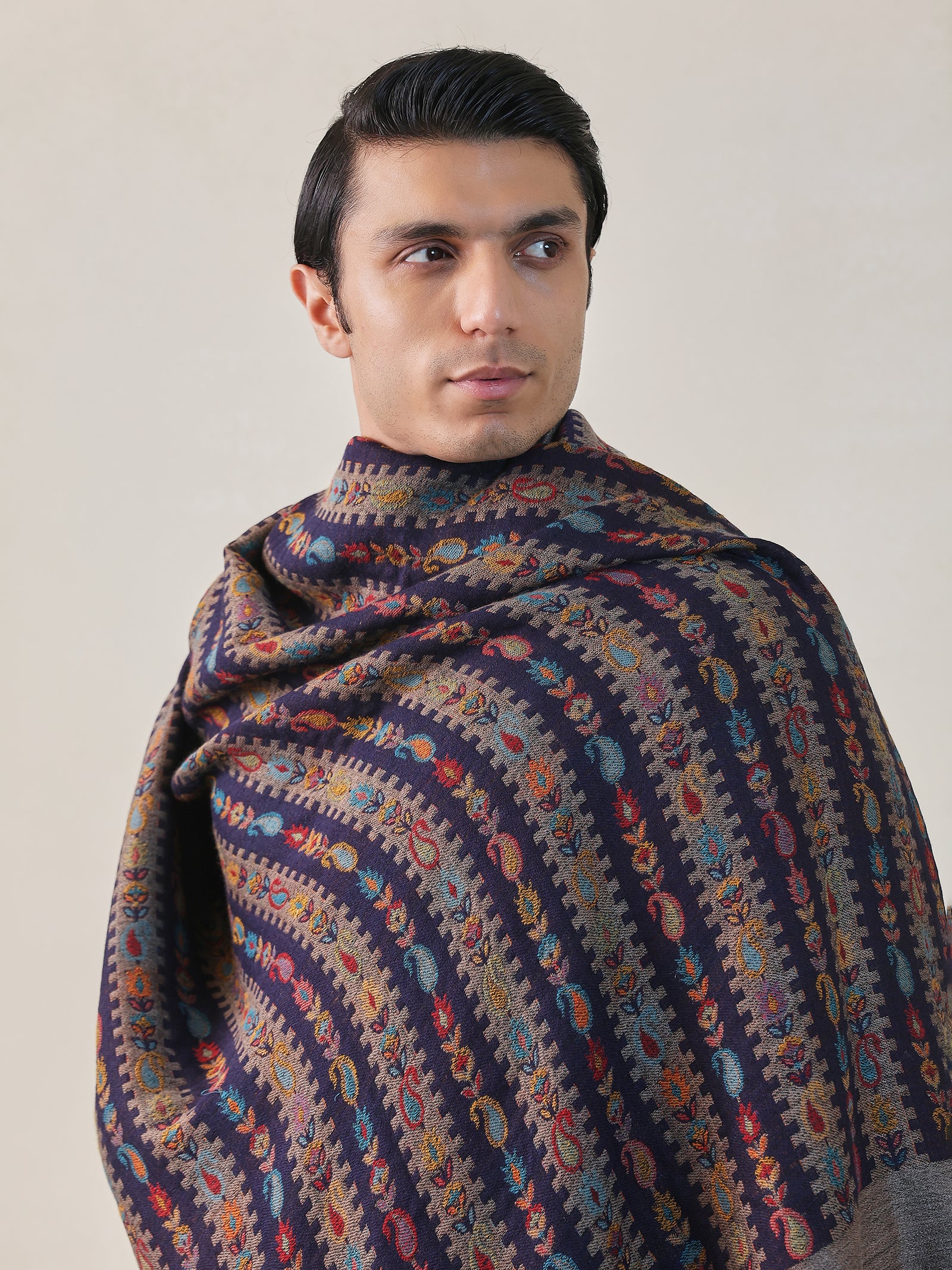 Reversible Men Kani Shawl