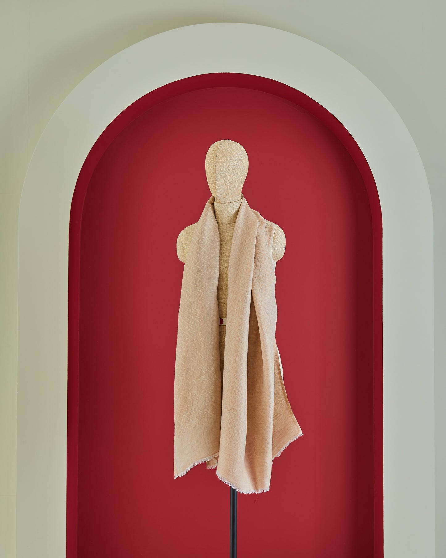 Wool Reversible Zari Stole