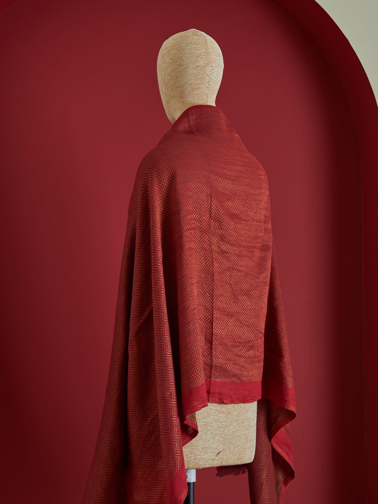 Wool Silk Herring Stole