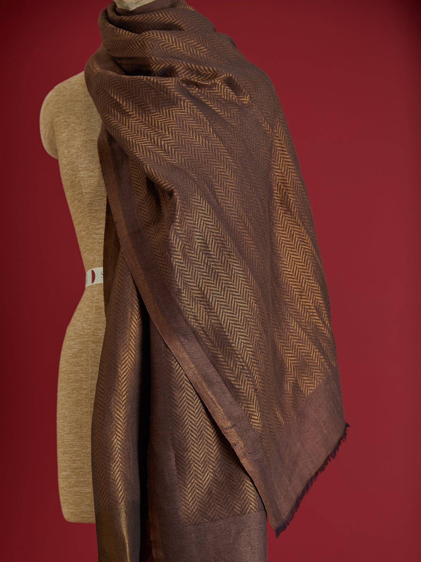 Wool Silk Herring Stole