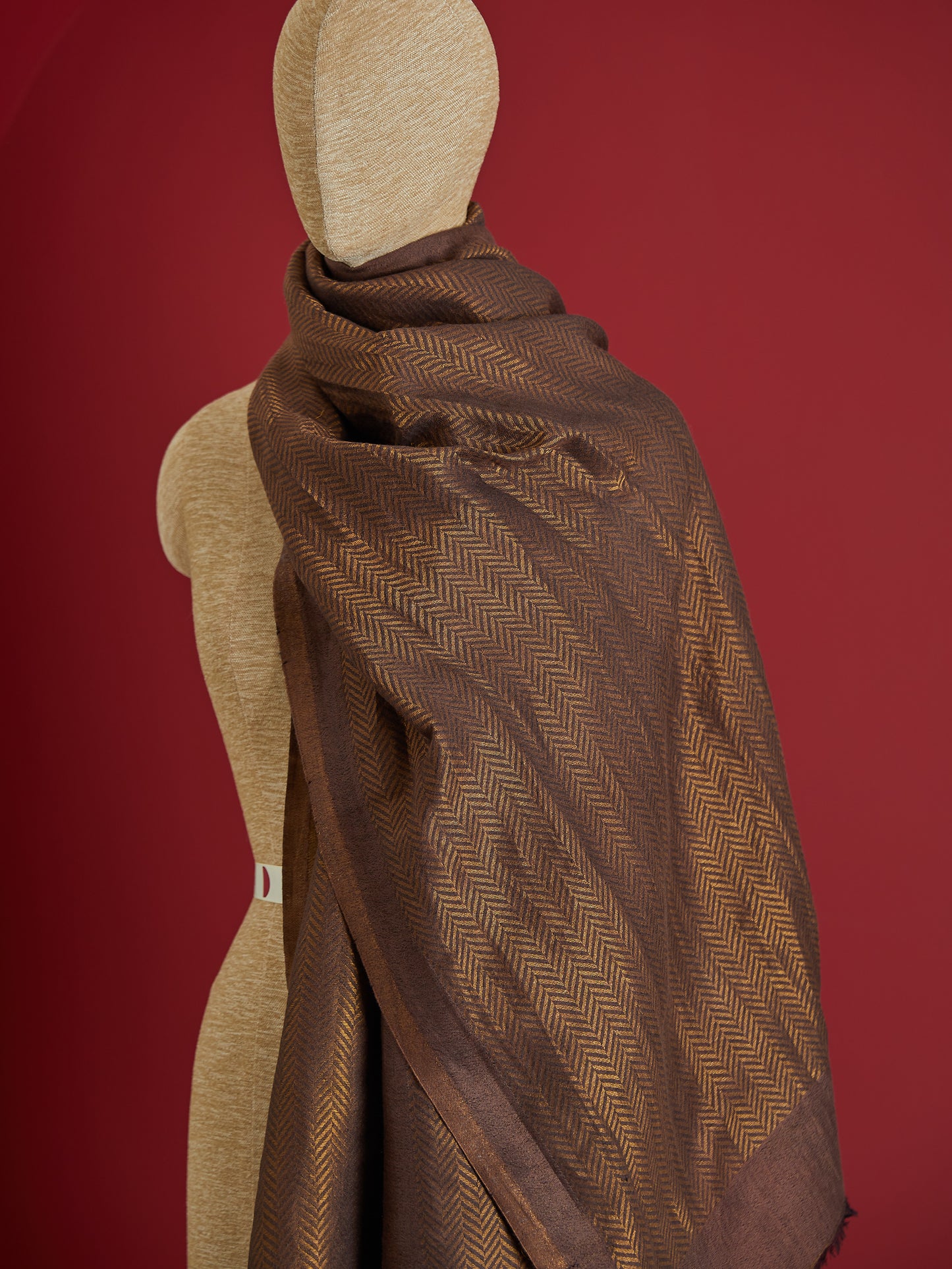 Wool Silk Herring Stole