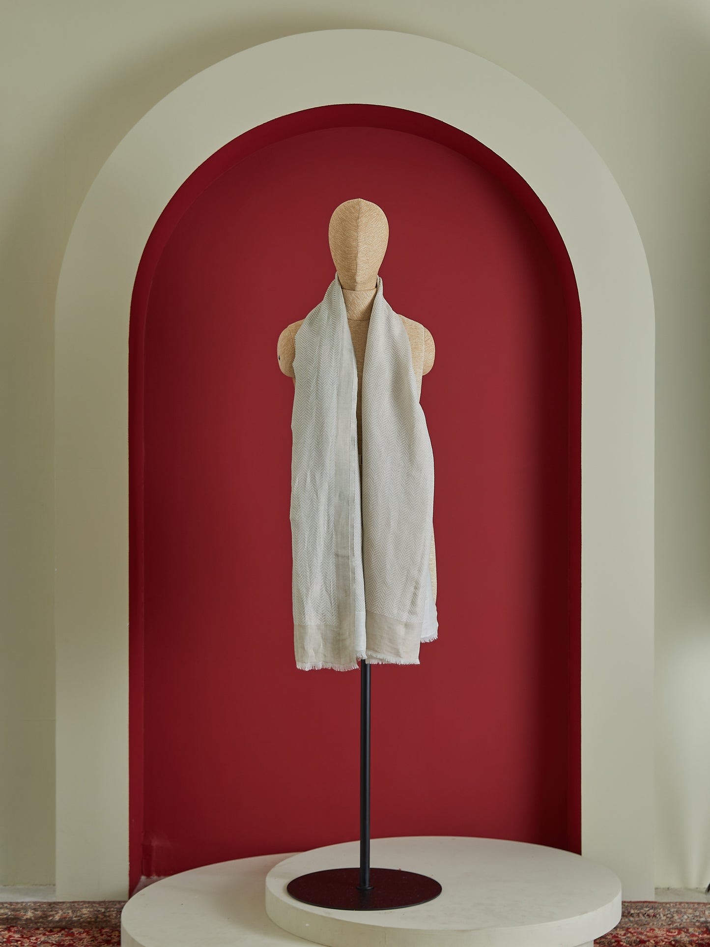 Wool Silk Herring Stole