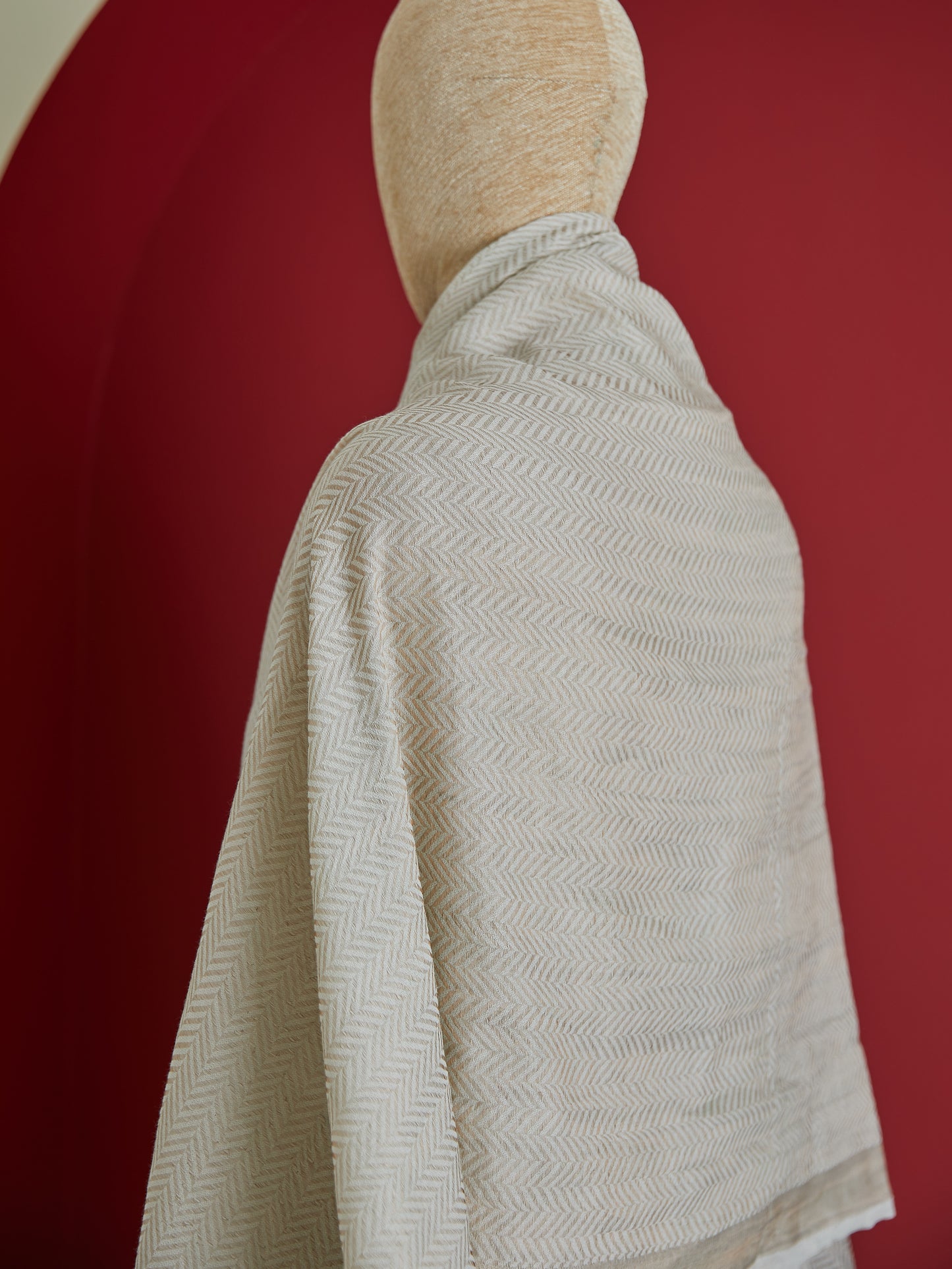 Wool Silk Herring Stole