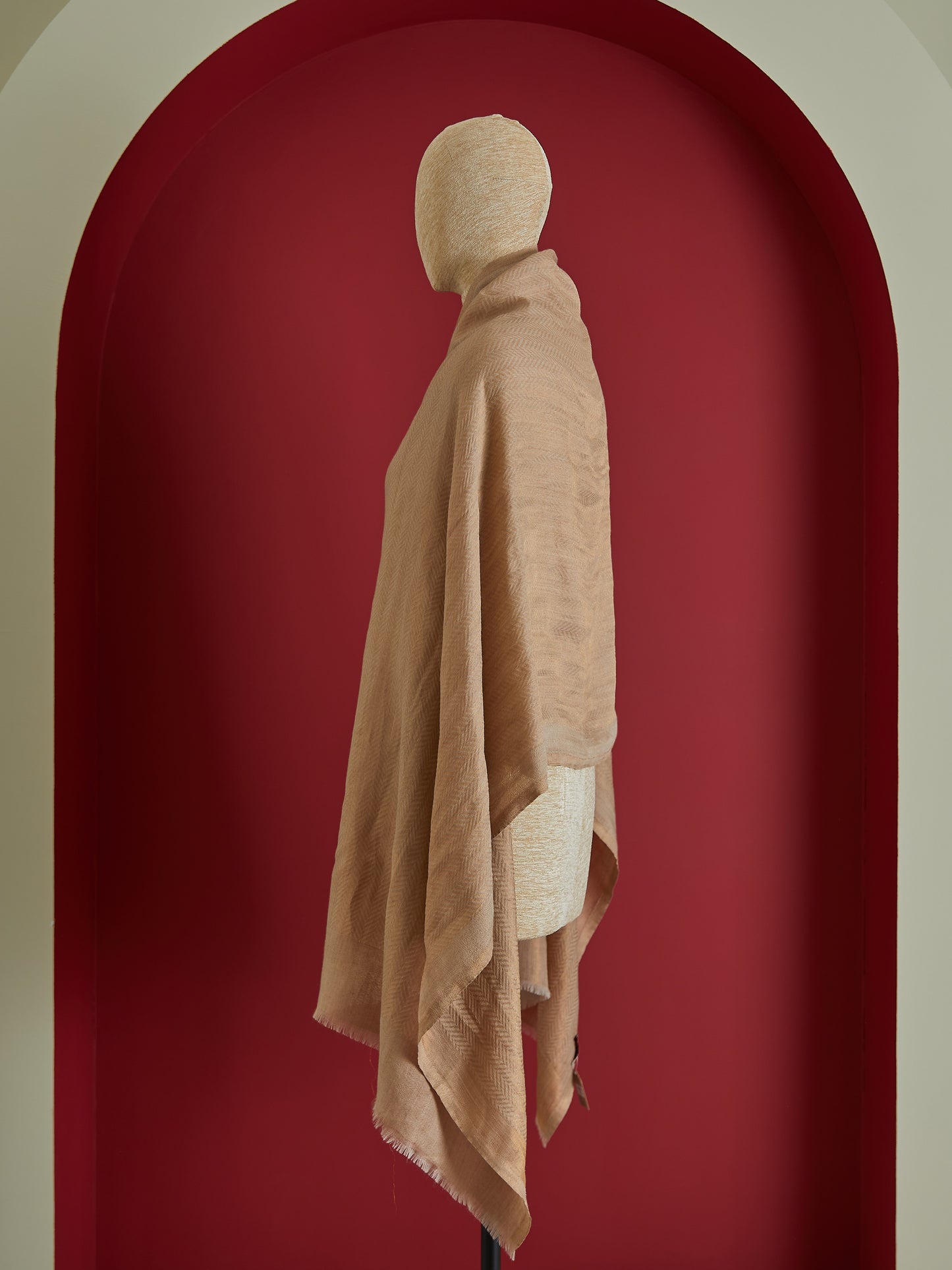Wool Silk Herring Stole